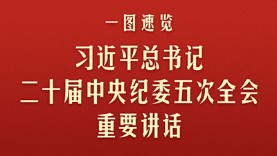 一圖速覽習近平總書(shū)記二十屆中央紀委五次全會(huì )重要講話(huà)